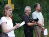 Dabei die Presse: Claudia Kölbl (SHM), Hans-Karl Asel und Oliver Lohmann (beide LZ).